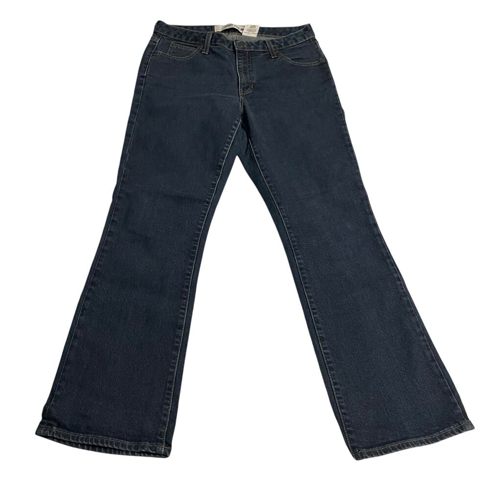 Gap Womens Jeans Size 10 Blue Bootcut Mid Rise Stretch Dark Wash Denim Zip Fly